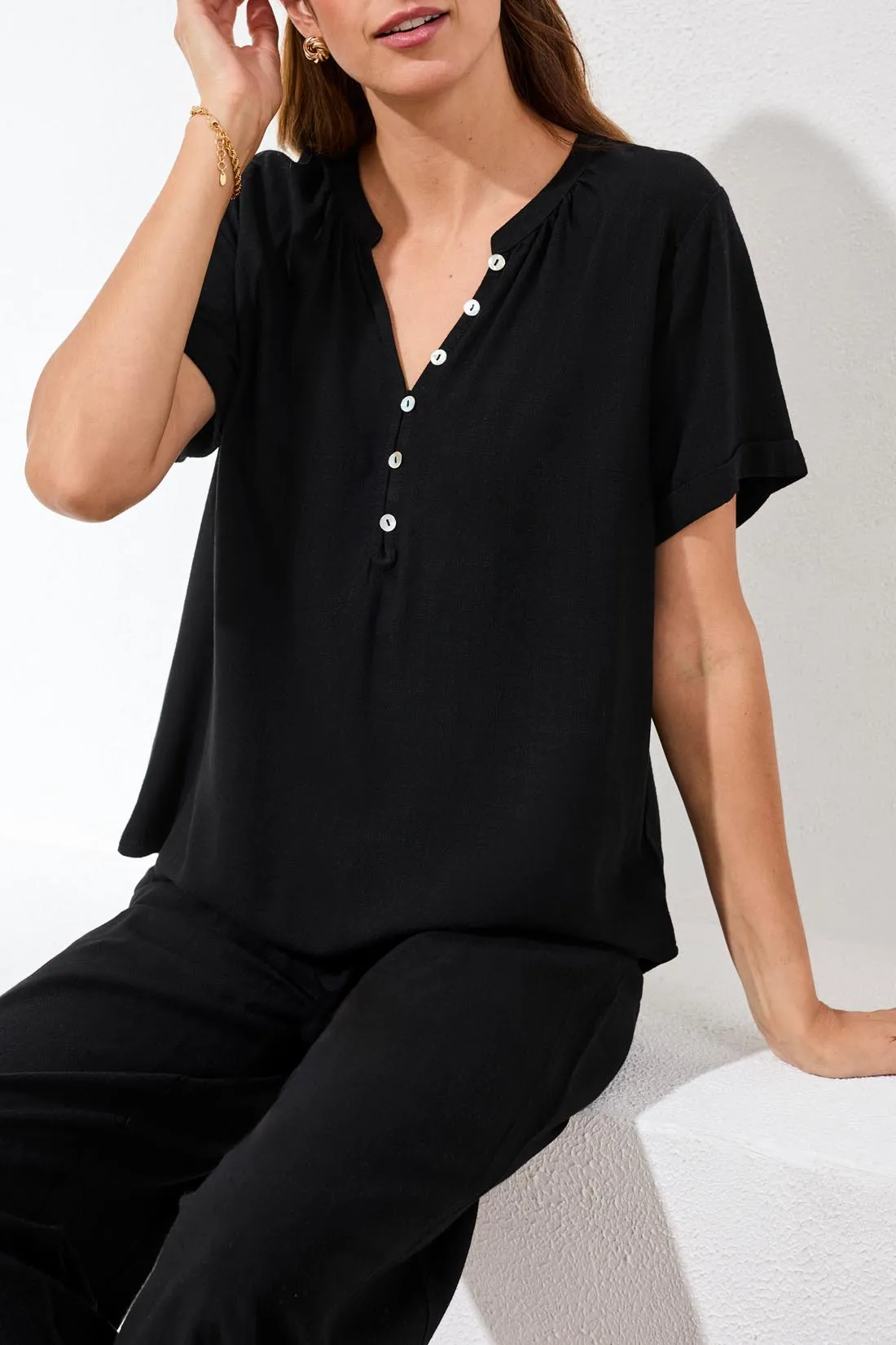 Tribal Ava Top - Black sold by Boutique with Grace product image thumbnail 2