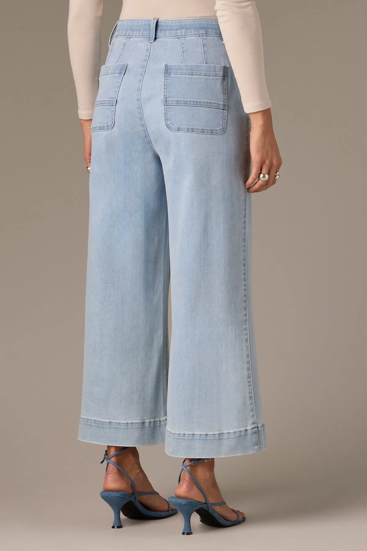 Wit & Wisdom Whitney Crop Wide Leg - Light Blue sold by Boutique with Grace product image thumbnail 2