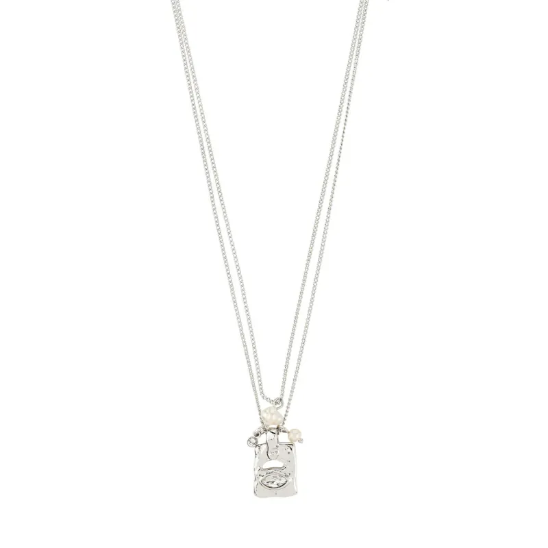 Pilgrim Fire Necklace - Silver/Crystal made by Pilgrim
