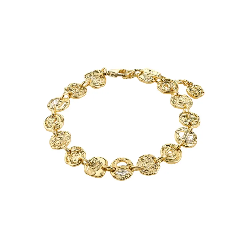 Pilgrim Fire Bracelet - Gold/Crystal made by Pilgrim