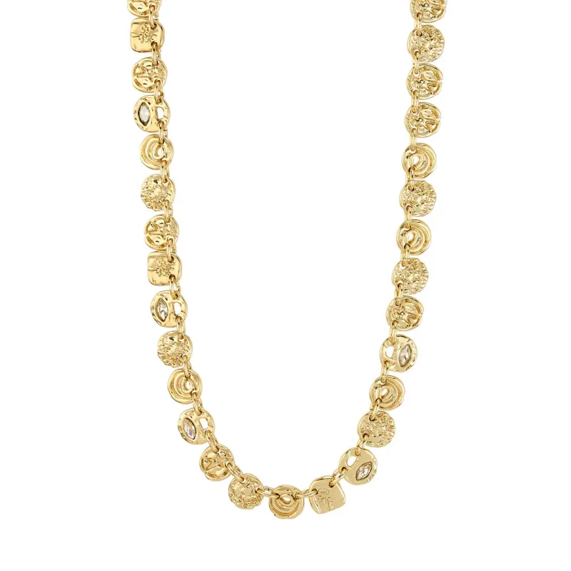 Pilgrim Fire Necklace - Gold made by Pilgrim