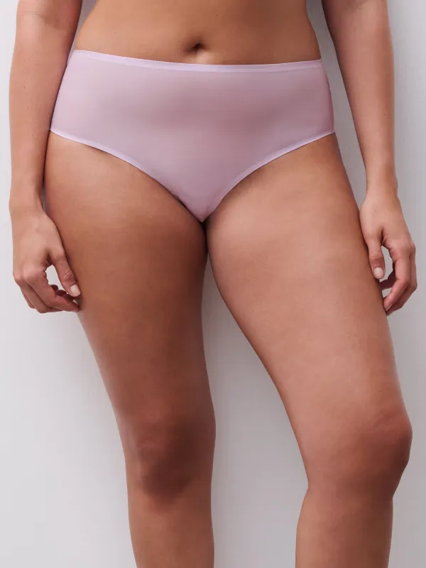 Chantelle Soft Stretch High Waisted Thong - Mauve made by Chantelle