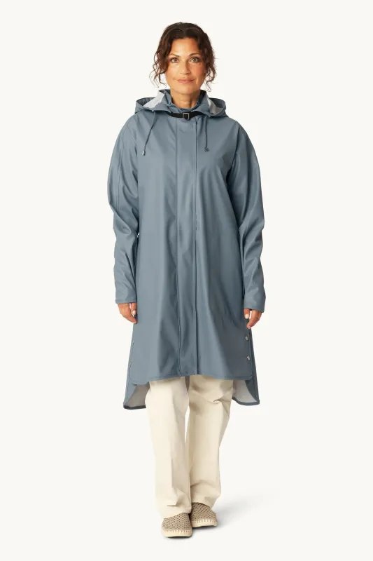 Ilse Jacobsen Rain Jacket - Blue Grey sold by Boutique with Grace