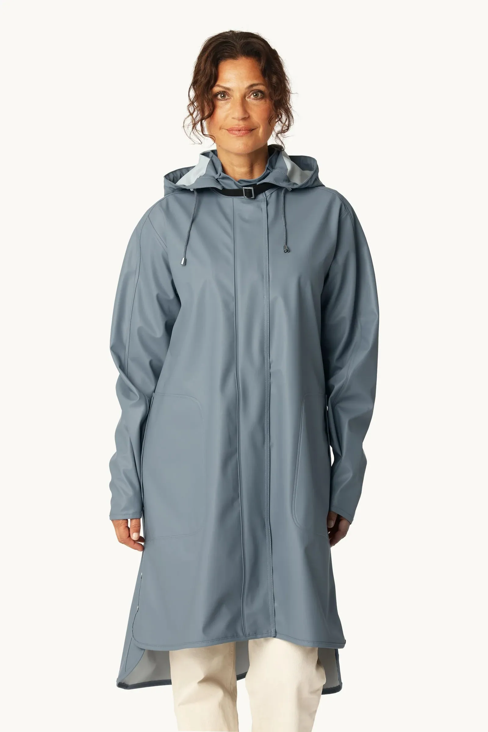 Ilse Jacobsen Rain Jacket - Blue Grey sold by Boutique with Grace product image thumbnail 2