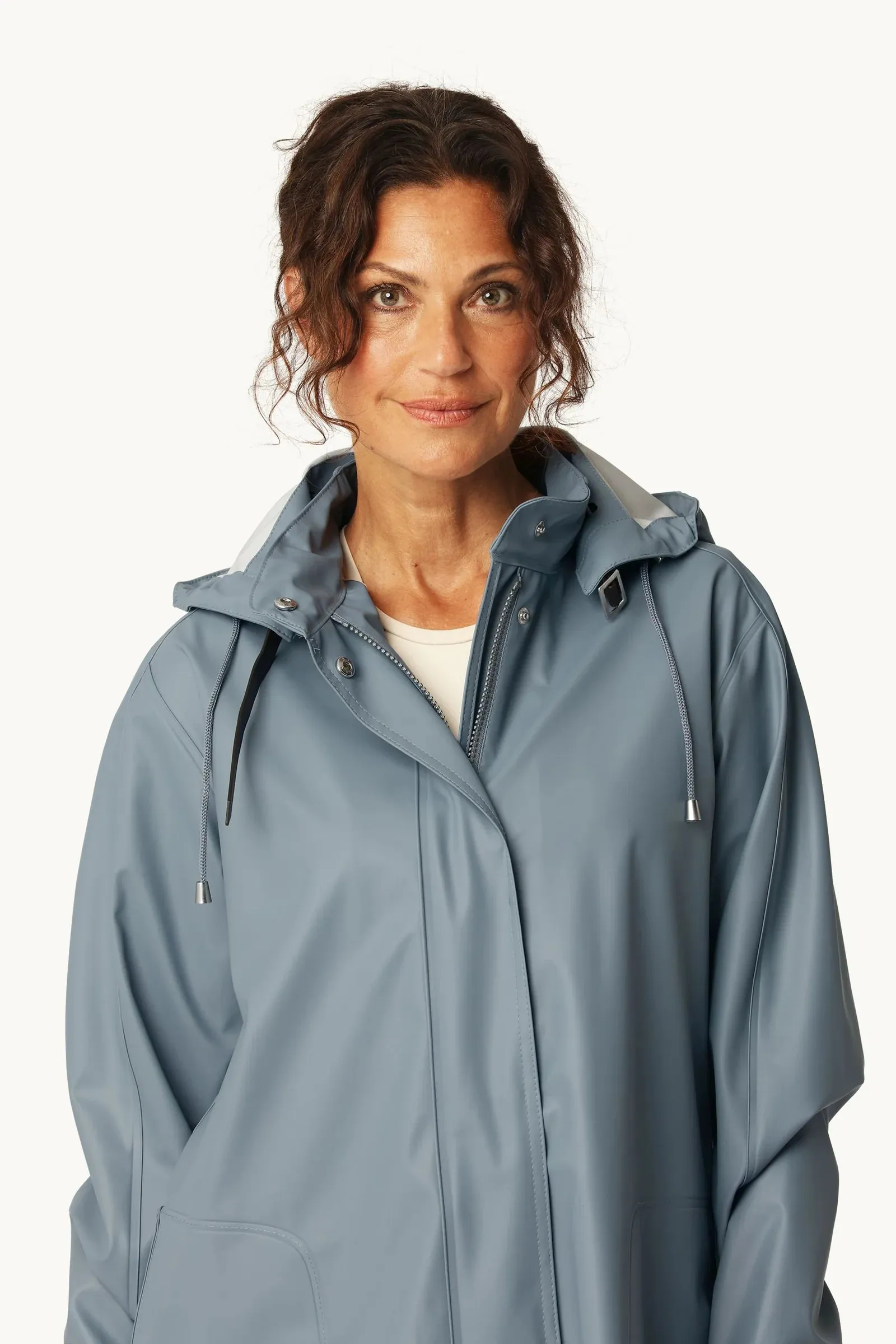 Ilse Jacobsen Rain Jacket - Blue Grey sold by Boutique with Grace product image thumbnail 3