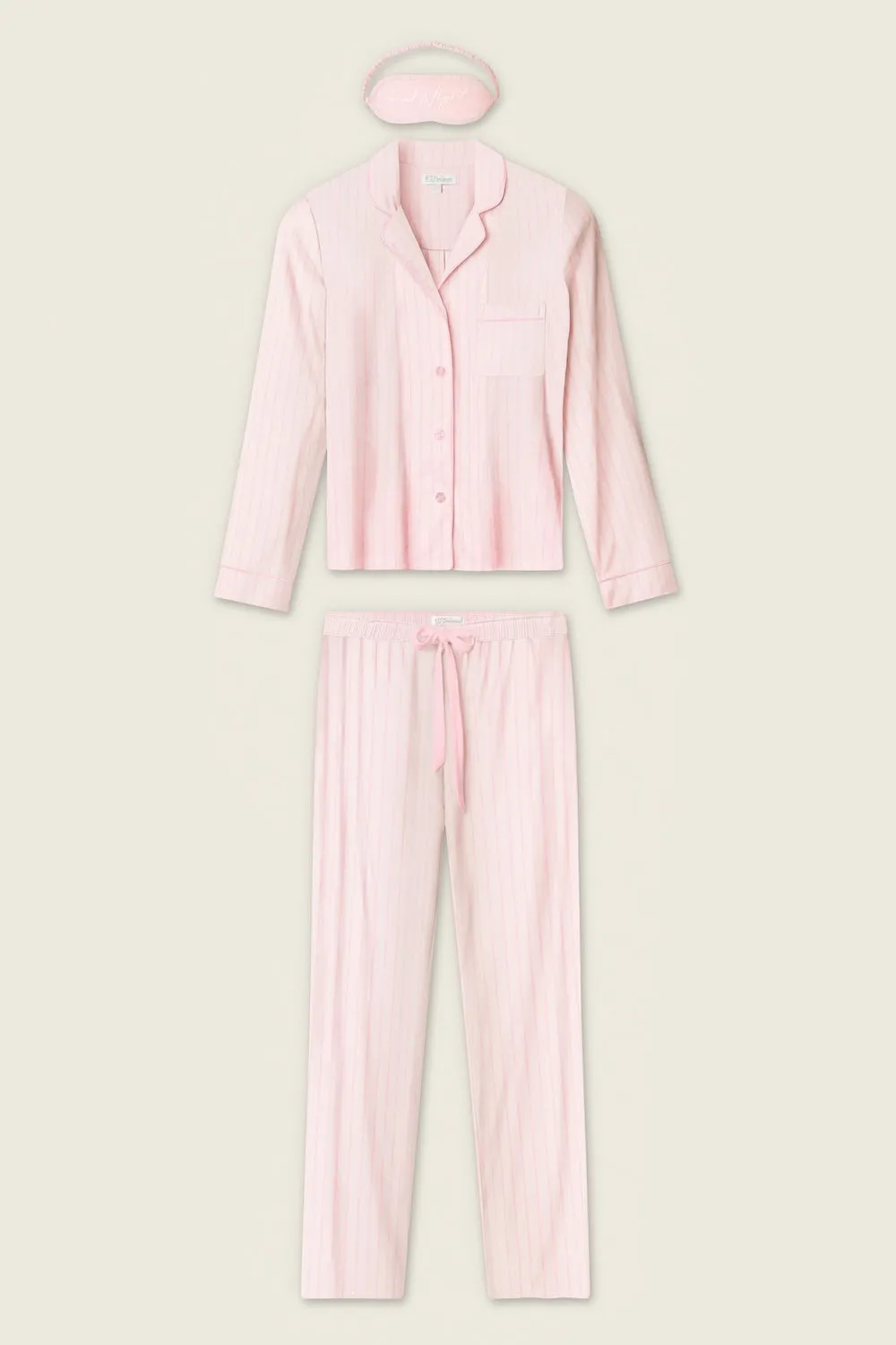 PJ Salvage Modal Basics PJ Set - Ballet Pink sold by Boutique with Grace product image thumbnail 3