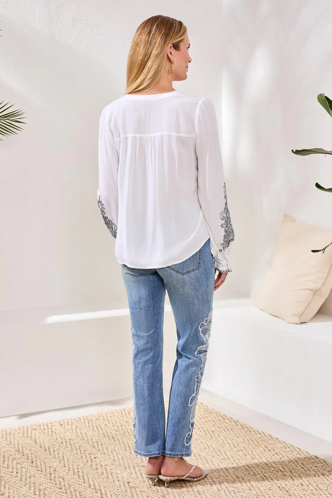 Tribal Lottie Blouse - White sold by Boutique with Grace product image thumbnail 4