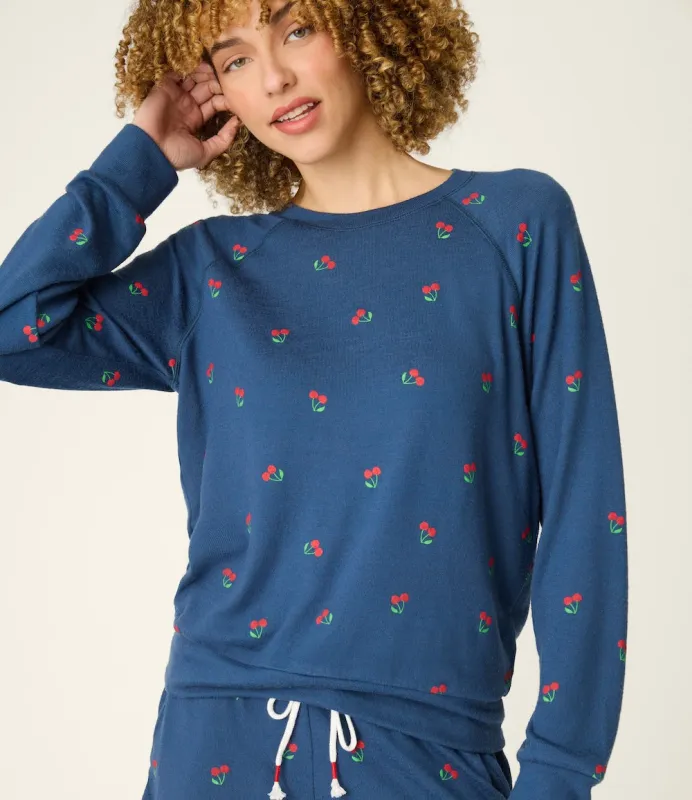 PJ Salvage Cherry Lounge Set - True Navy made by P.J. Salvage