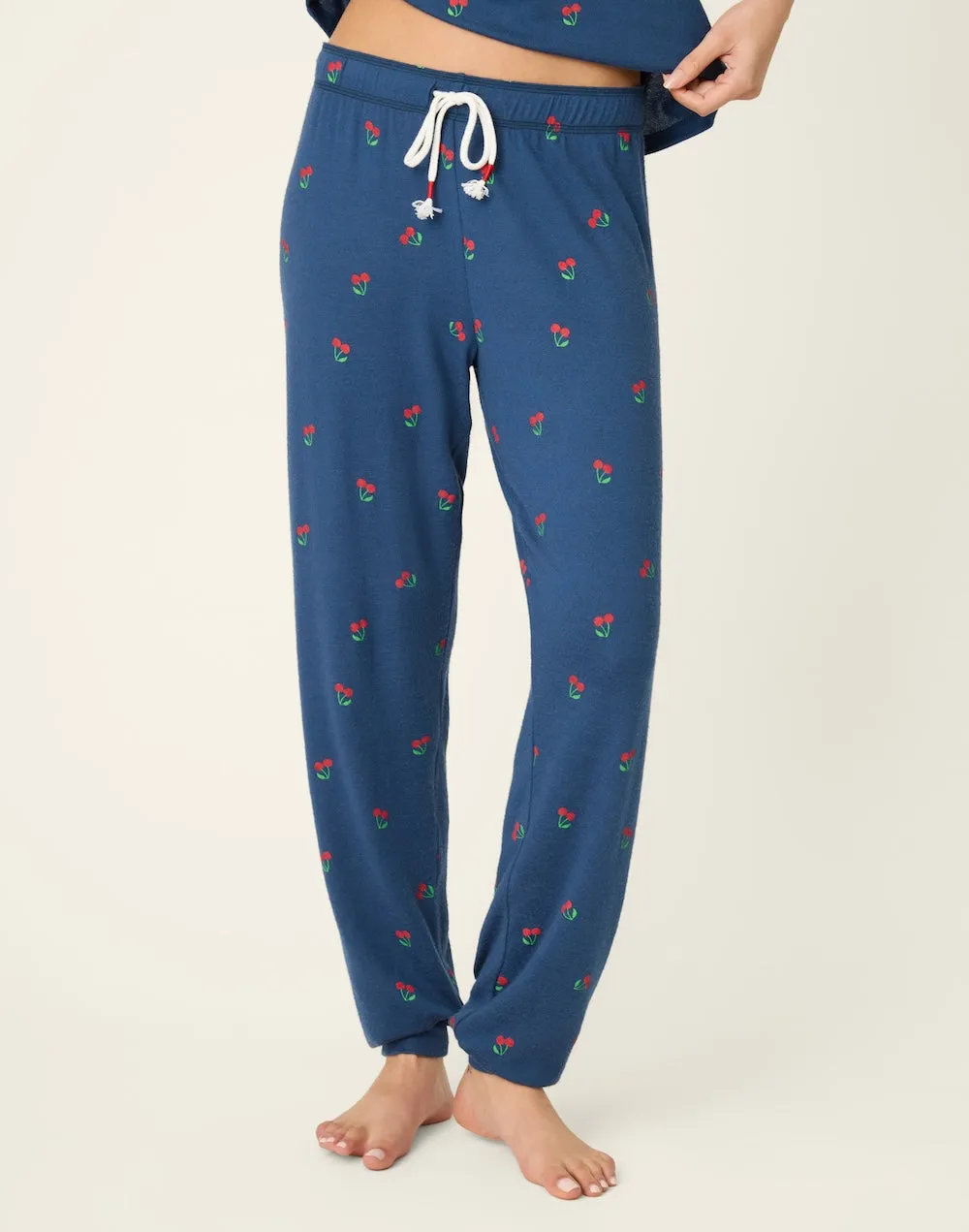 PJ Salvage Cherry Lounge Set - True Navy sold by Boutique with Grace product image thumbnail 5