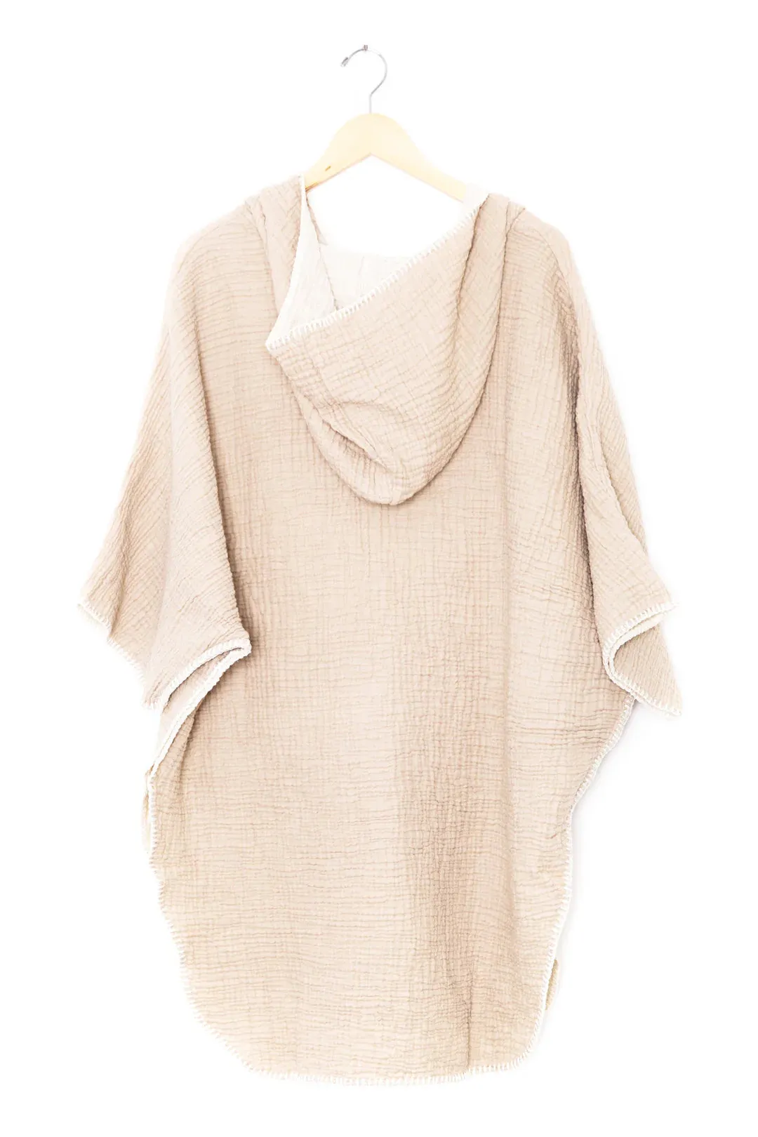 Tofino Towel Co. The Cocoon Poncho - Tan sold by Boutique with Grace product image thumbnail 4