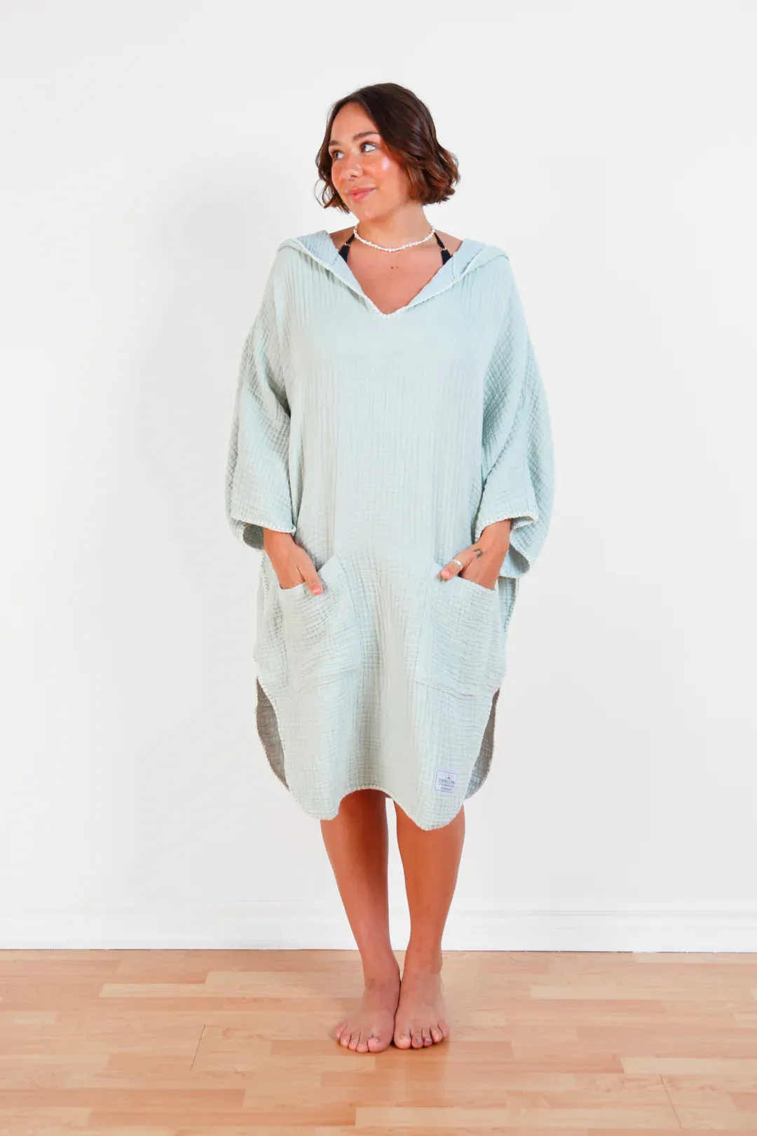 Tofino Towel Co. The Cocoon Poncho - Sage sold by Boutique with Grace product image thumbnail 2