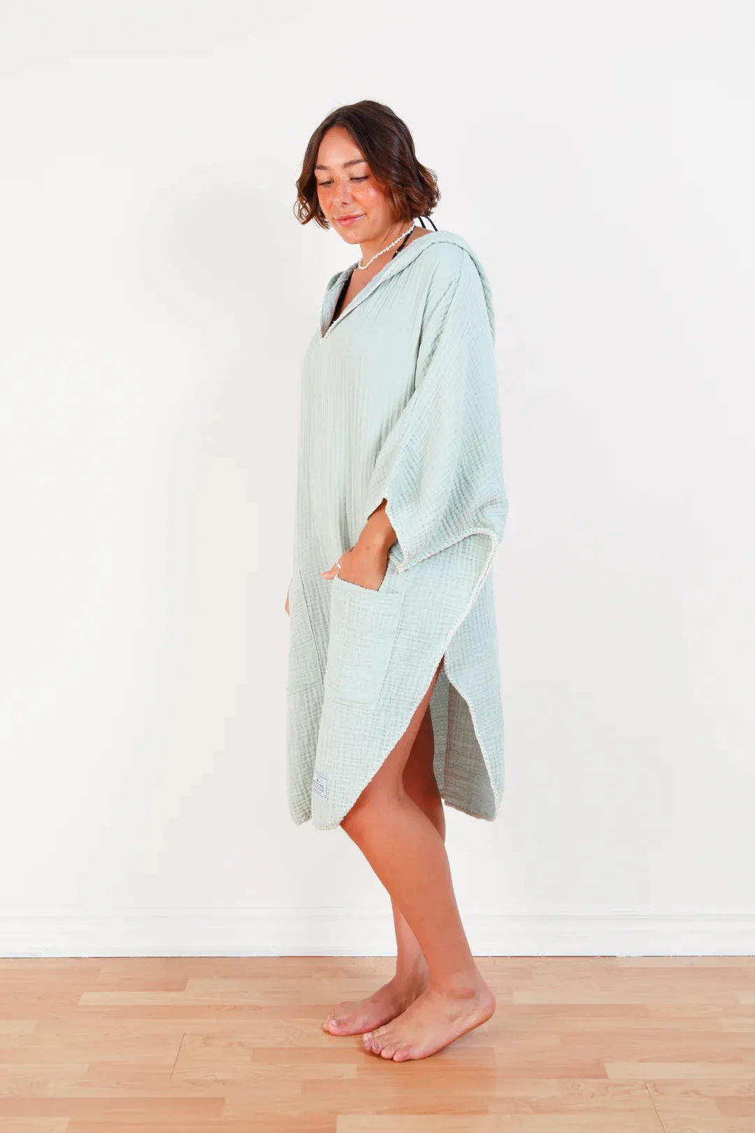 Tofino Towel Co. The Cocoon Poncho - Sage sold by Boutique with Grace product image thumbnail 3