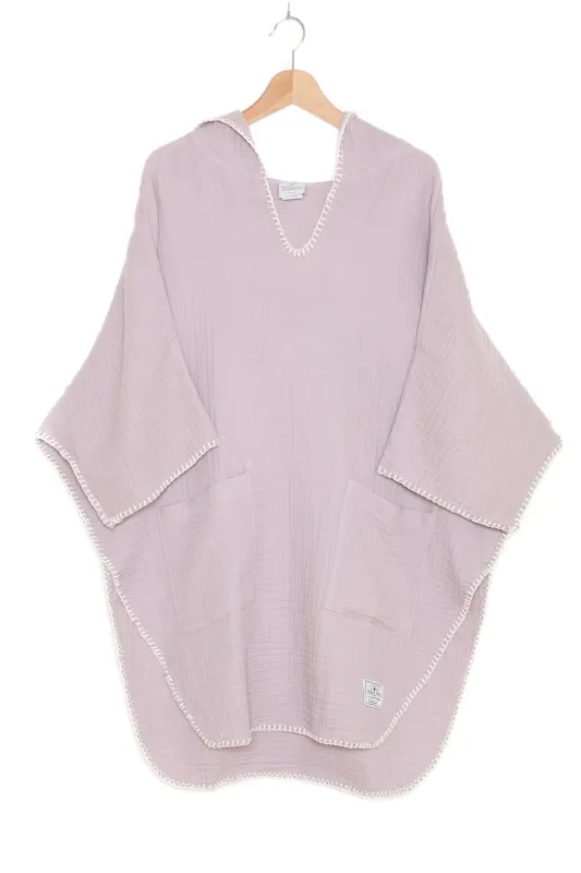 Tofino Towel Co. The Cocoon Poncho - Lilac made by Tofino Towel Co