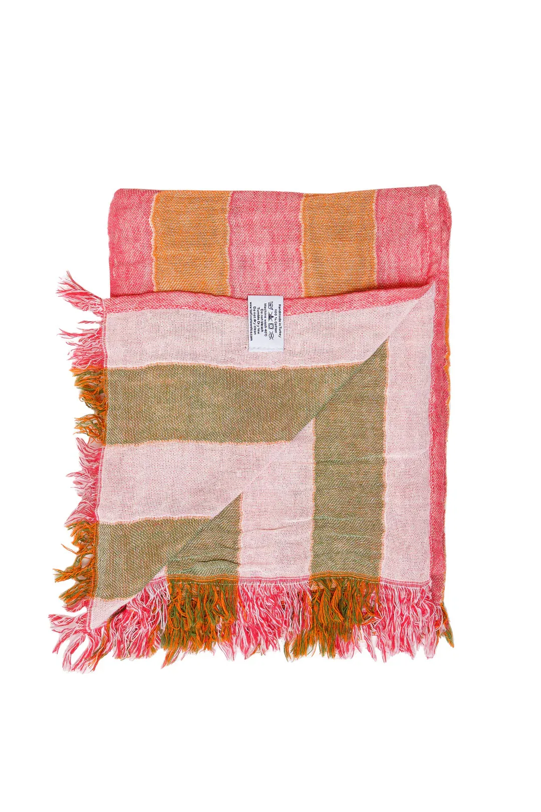 Tofino Towel Co. The Banks Gauze Muslin Towel - Pink Multi sold by Boutique with Grace product image thumbnail 3
