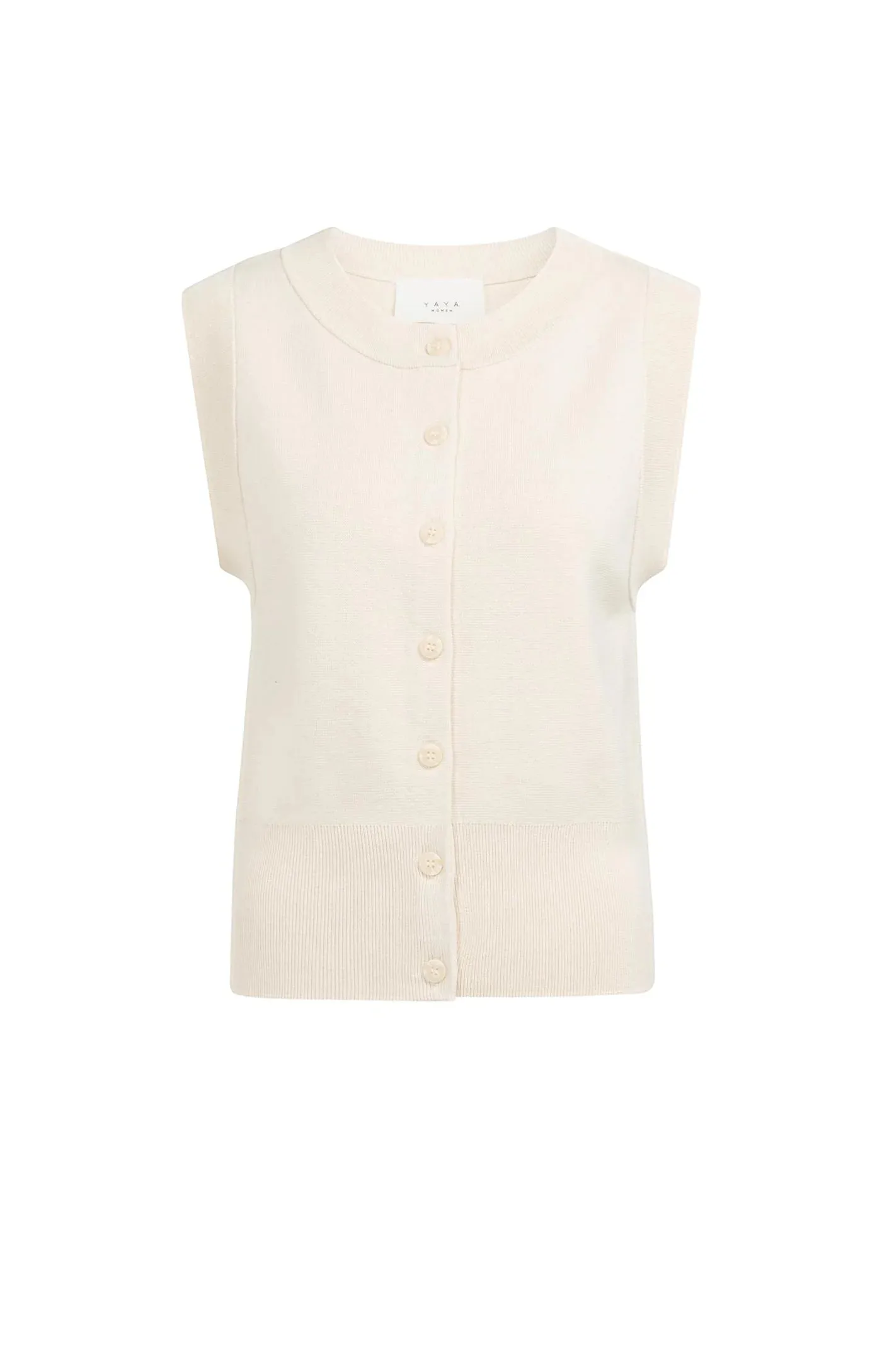 Yaya Knit Vest - Creme sold by Boutique with Grace product image thumbnail 5