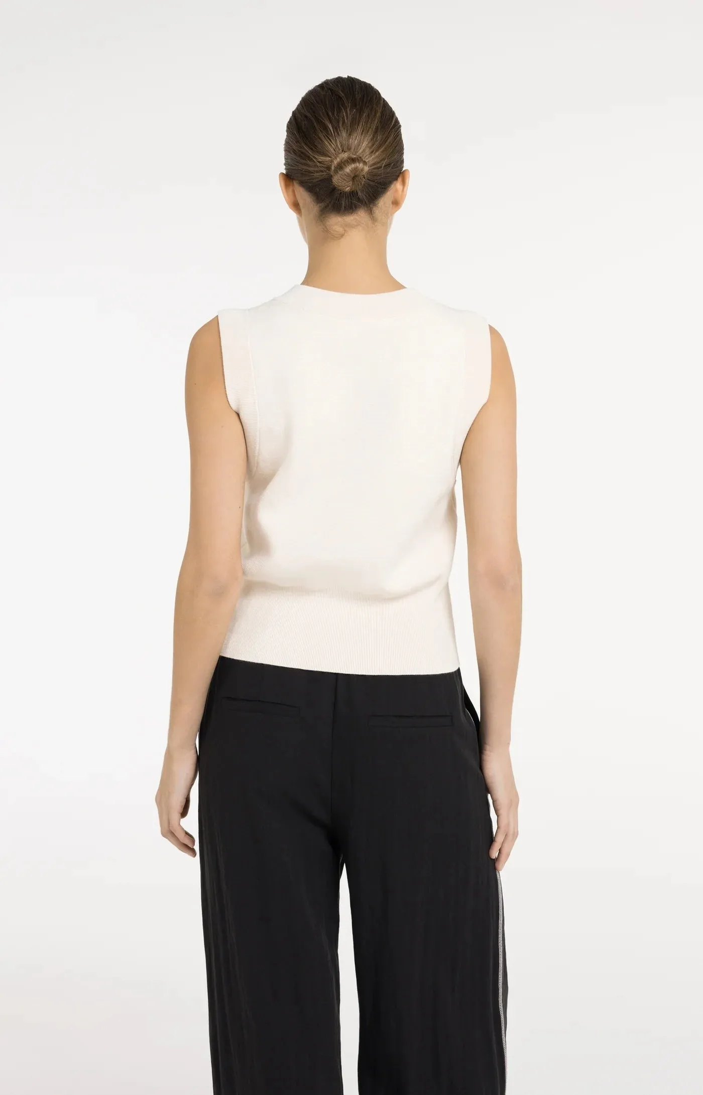Yaya Knit Vest - Creme sold by Boutique with Grace product image thumbnail 3
