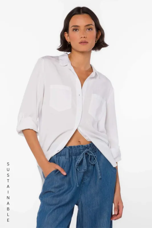 Velvet Heart Sirena Shirt - Optic White made by Velvet Heart