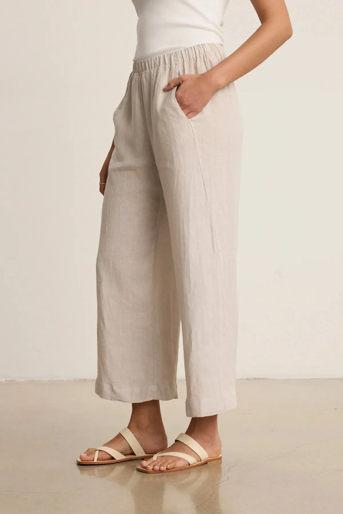 Velvet Lola Linen Pant - Cobble sold by Boutique with Grace product image thumbnail 2