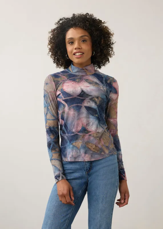 FDJ Long Sleeve Mockneck Top - Equinox made by Boutique with Grace