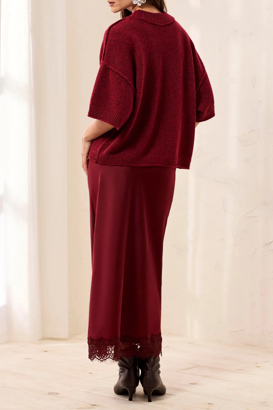 Tribal Lofty SS Sweater - Pinot sold by Boutique with Grace product image thumbnail 2