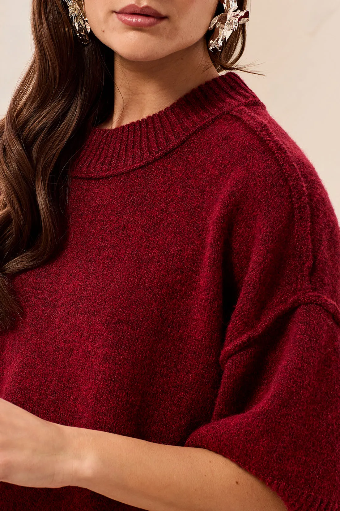 Tribal Lofty SS Sweater - Pinot sold by Boutique with Grace product image thumbnail 3