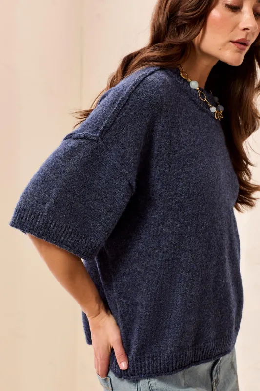 Tribal Lofty SS Sweater - Nightfall made by Tribal
