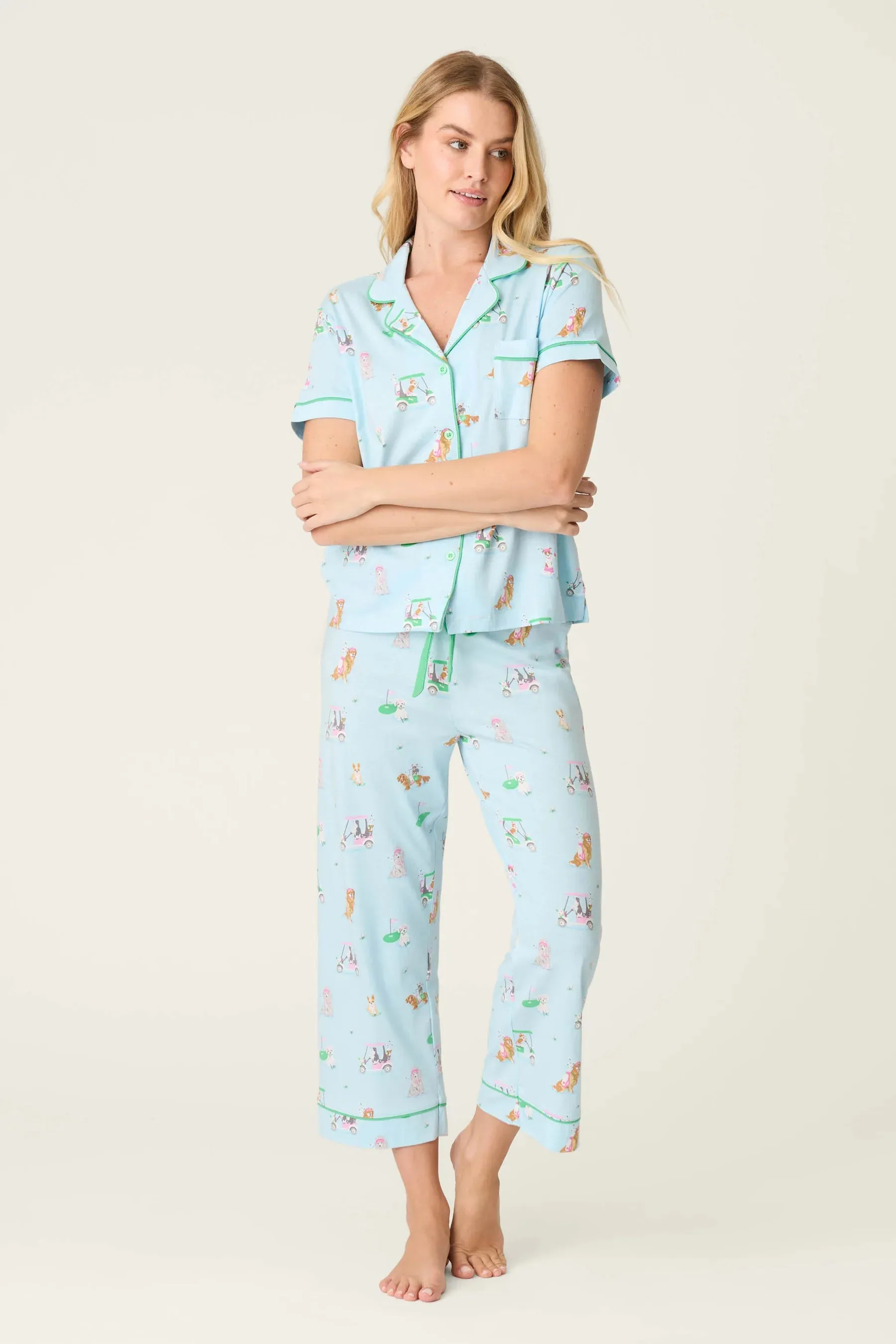 PJ Salvage Whimsy PJ Set - Light Blue sold by Boutique with Grace