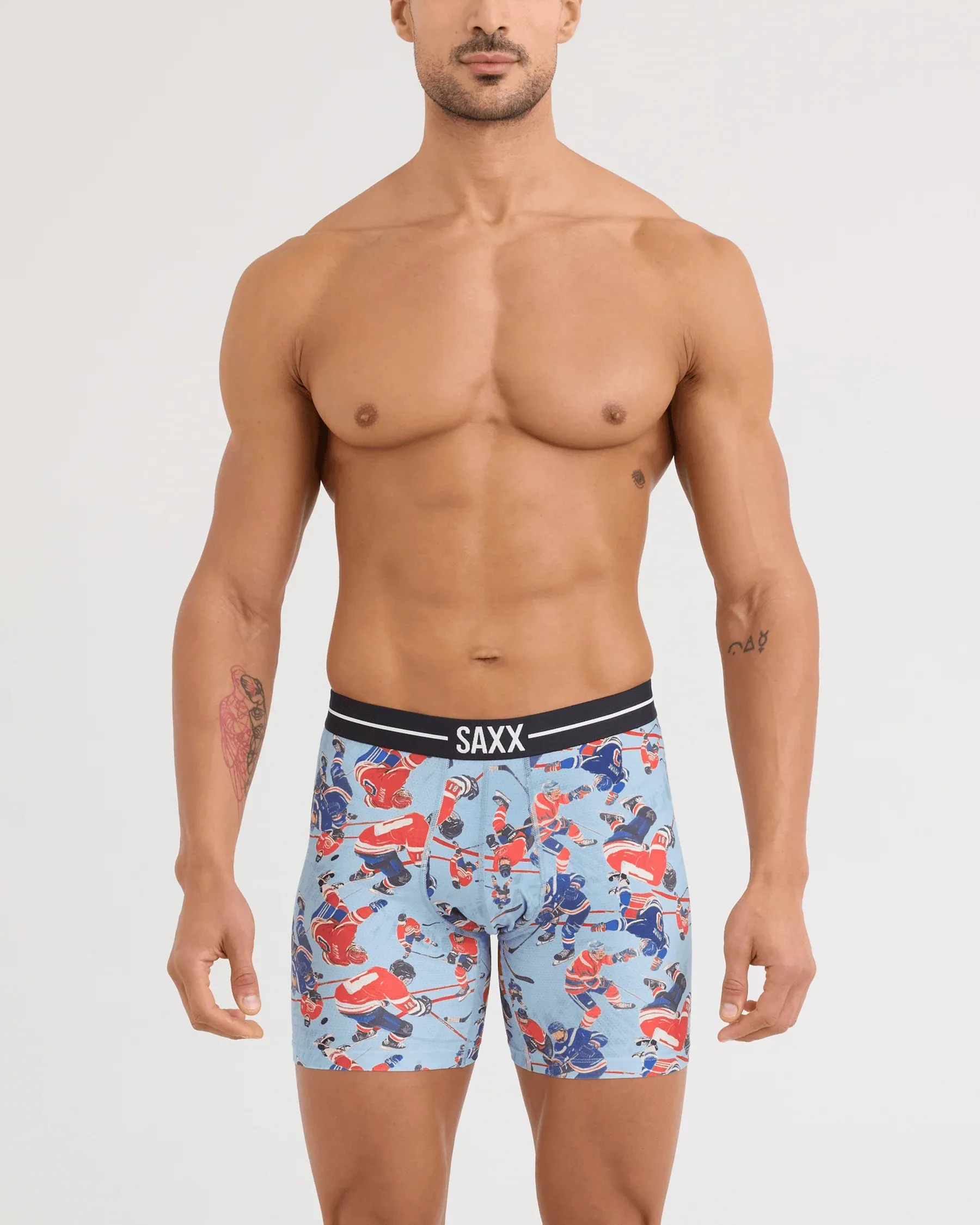 Saxx Volt Breathable Mesh Boxer Brief - Hockey Brawl sold by Boutique with Grace product image thumbnail 2