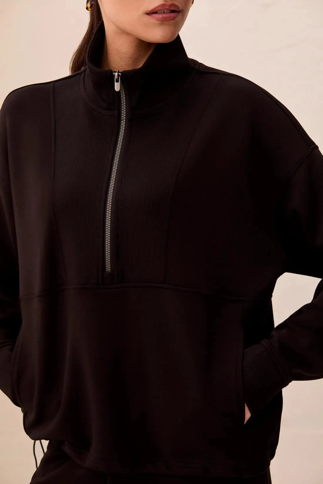Tribal Techno Lux Half Zip - Black sold by Boutique with Grace product image thumbnail 3