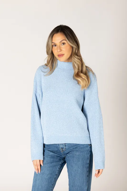 Lyla & Luxe Evolet Chenille Pullover - Sky made by Lyla + Luxe