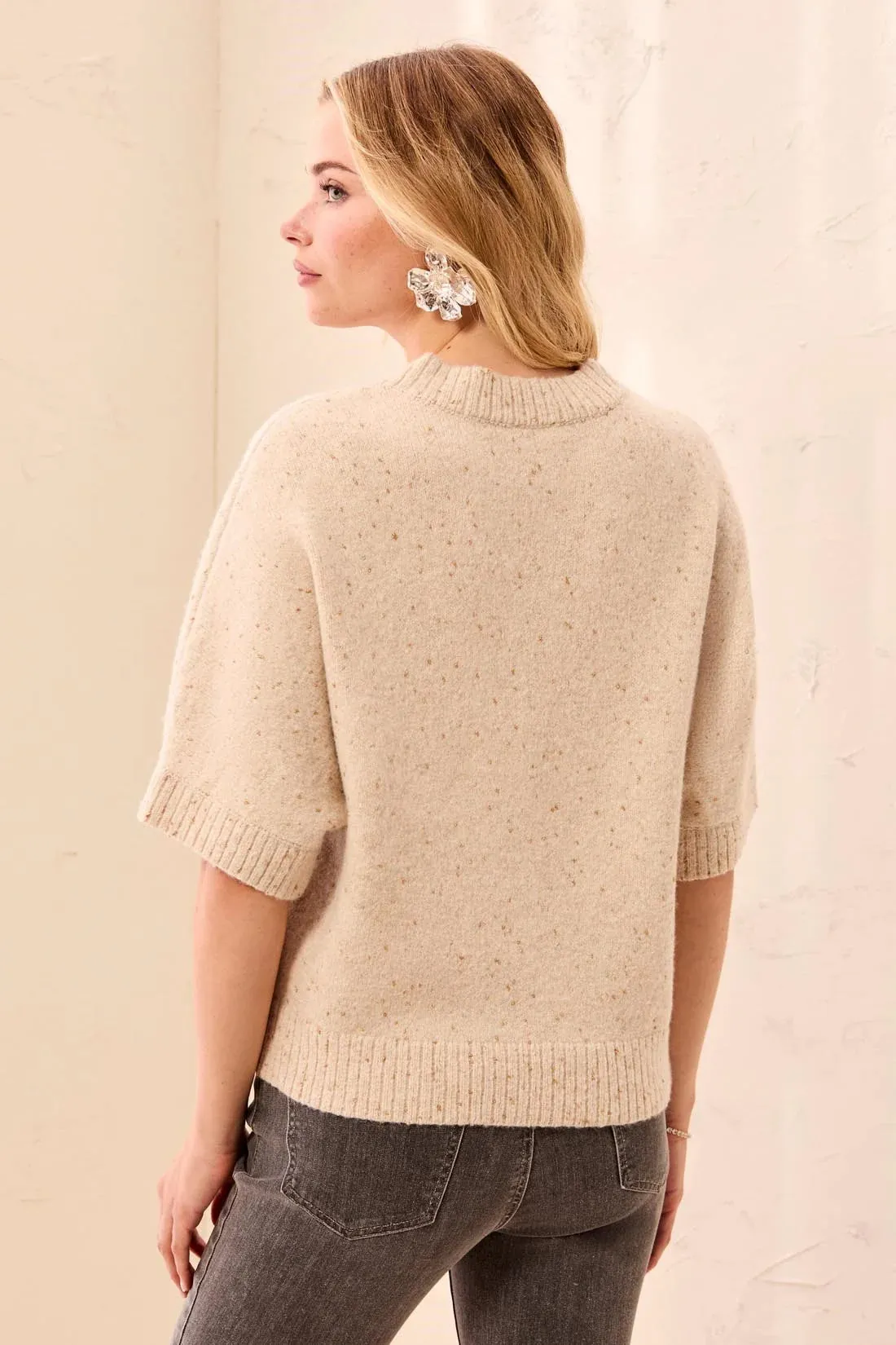 Tribal Lofty Sparkle SS Sweater - Pashmina sold by Boutique with Grace product image thumbnail 2