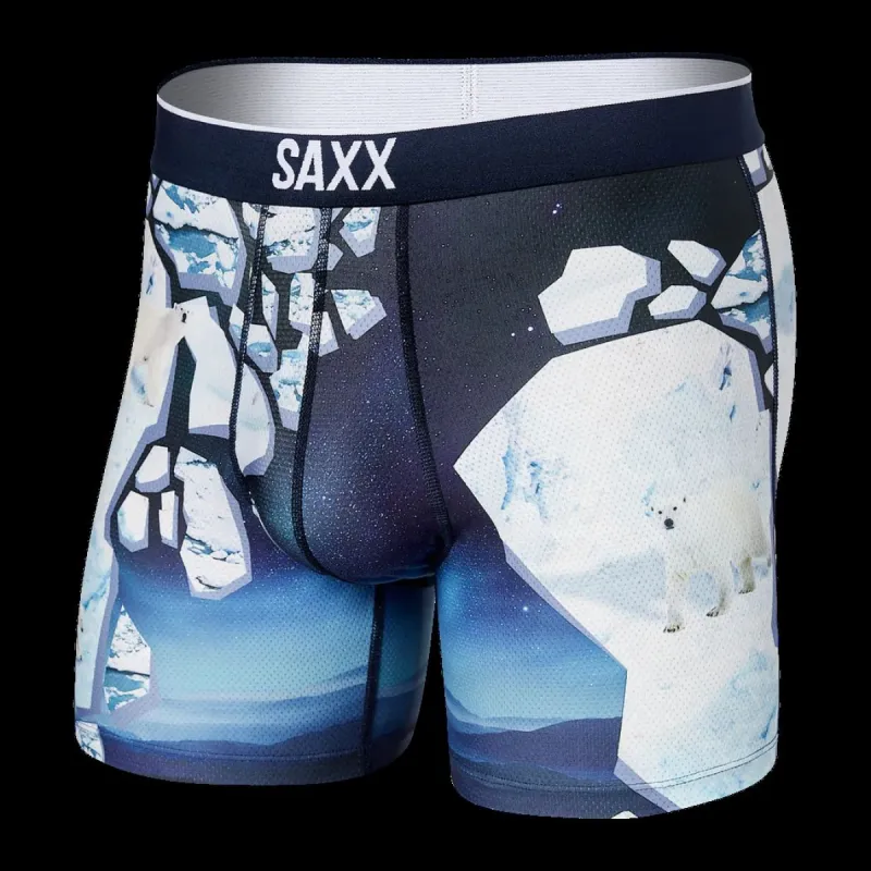 Saxx Volt Breathable Mesh Boxer Brief - Polar Ice sold by Boutique with Grace