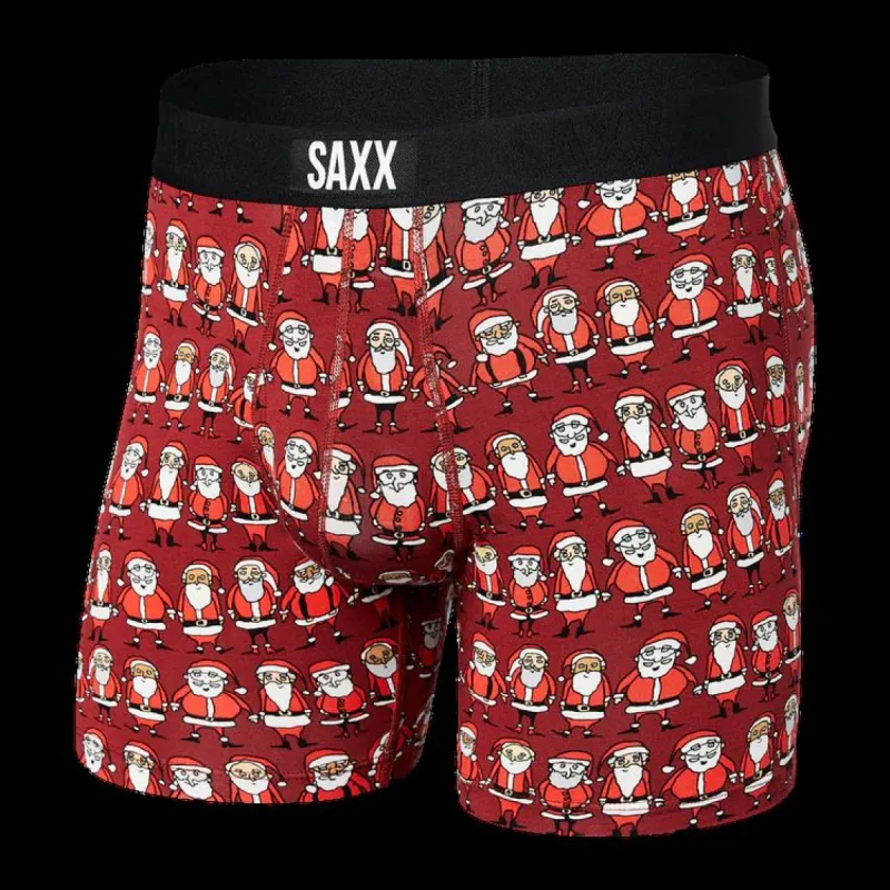Saxx Ultra Super Soft Boxer Brief Fly - Worldwide Santa Red sold by Boutique with Grace