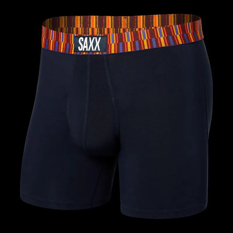 Saxx Ultra Super Soft Boxer Brief Fly - Dark Ink/Geo sold by Boutique with Grace