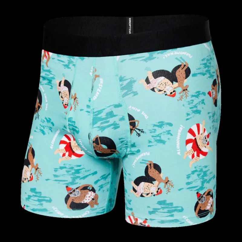 Saxx DropTemp Cooling Cotton Boxer Brief Fly - Alohohoho-Ha sold by Boutique with Grace