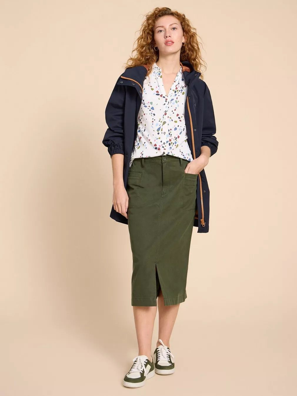 White Stuff Annie Jersey Shirt - White Print sold by Boutique with Grace product image thumbnail 3