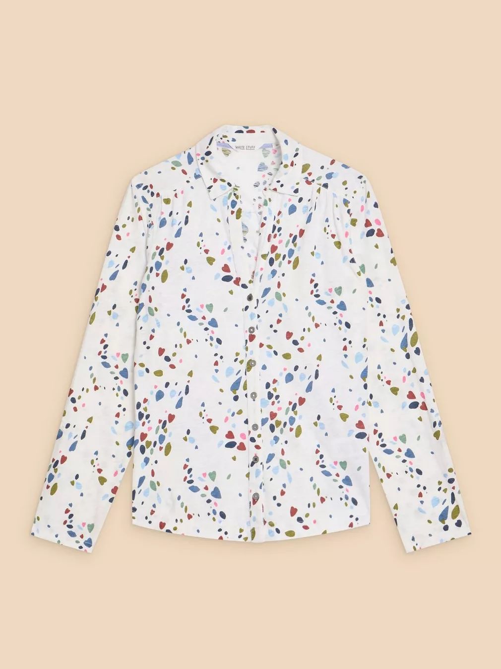 White Stuff Annie Jersey Shirt - White Print sold by Boutique with Grace product image thumbnail 5