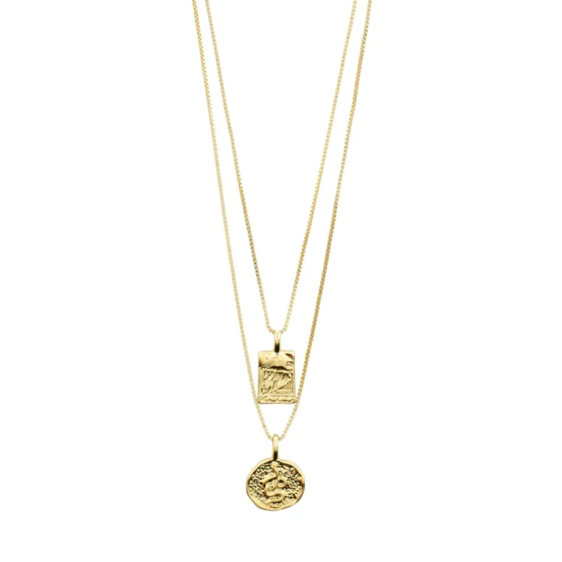 Pilgrim Valkyria Necklace - Gold sold by Boutique with Grace