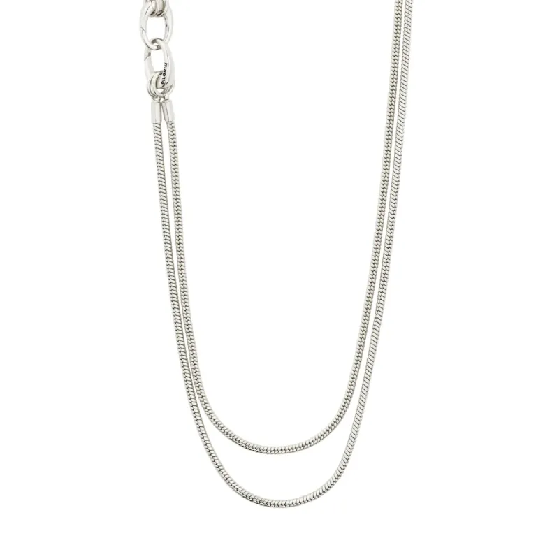 Pilgrim Solidarity Recycled Snake Chain Necklace - Silver sold by Boutique with Grace