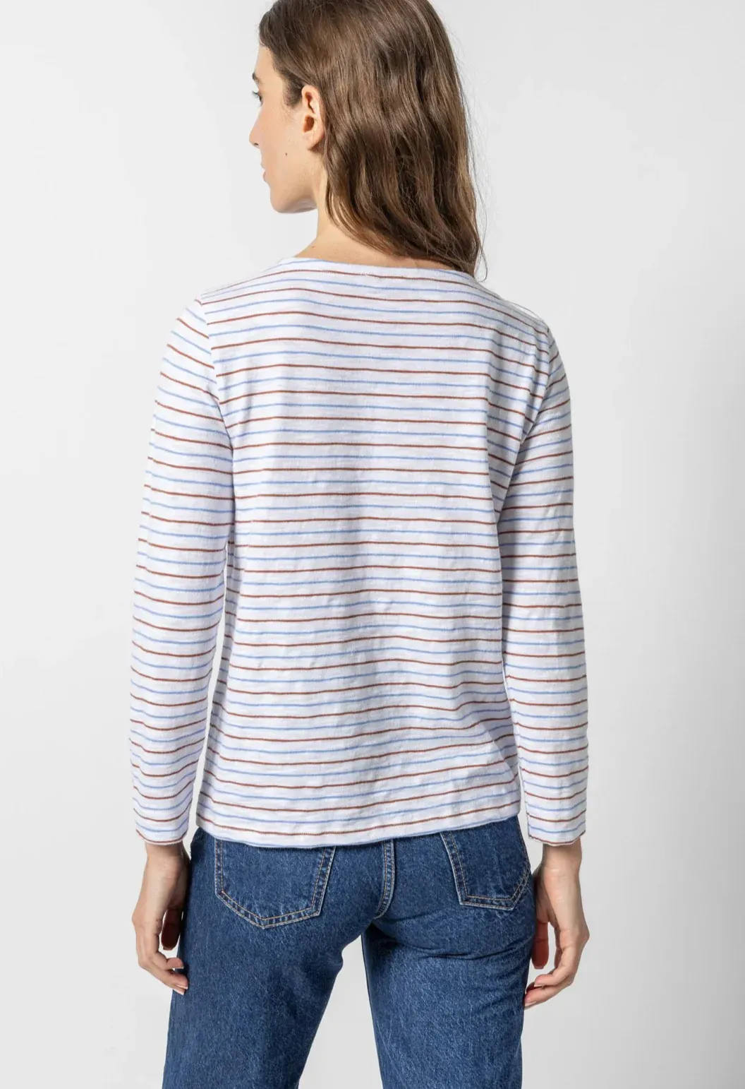 Lilla P 3/4 Sleeve Boatneck - Stripe sold by Boutique with Grace product image thumbnail 2