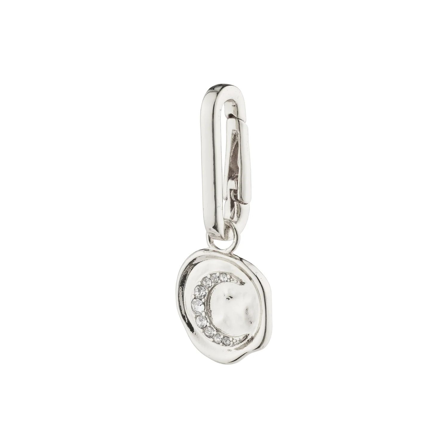 Pilgrim Charm Recycled Moon Pendant - Silver sold by Boutique with Grace