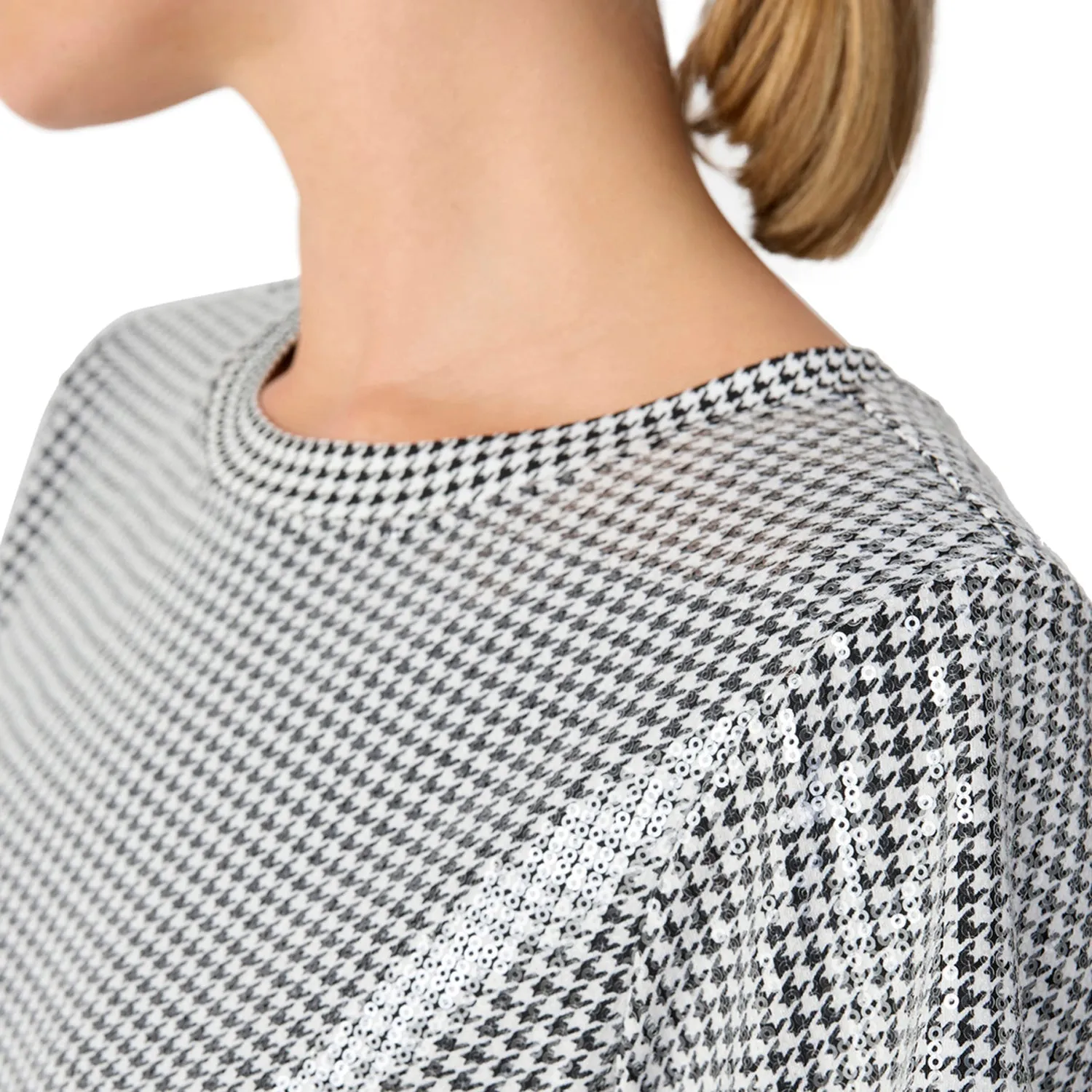 Sanctuary Perfect Sequin Tee - Micro Houndstooth sold by Boutique with Grace product image thumbnail 2