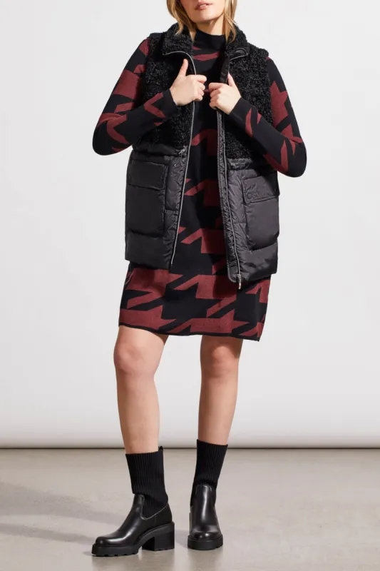 Tribal Melissa Sherpa Vest - Black made by Tribal