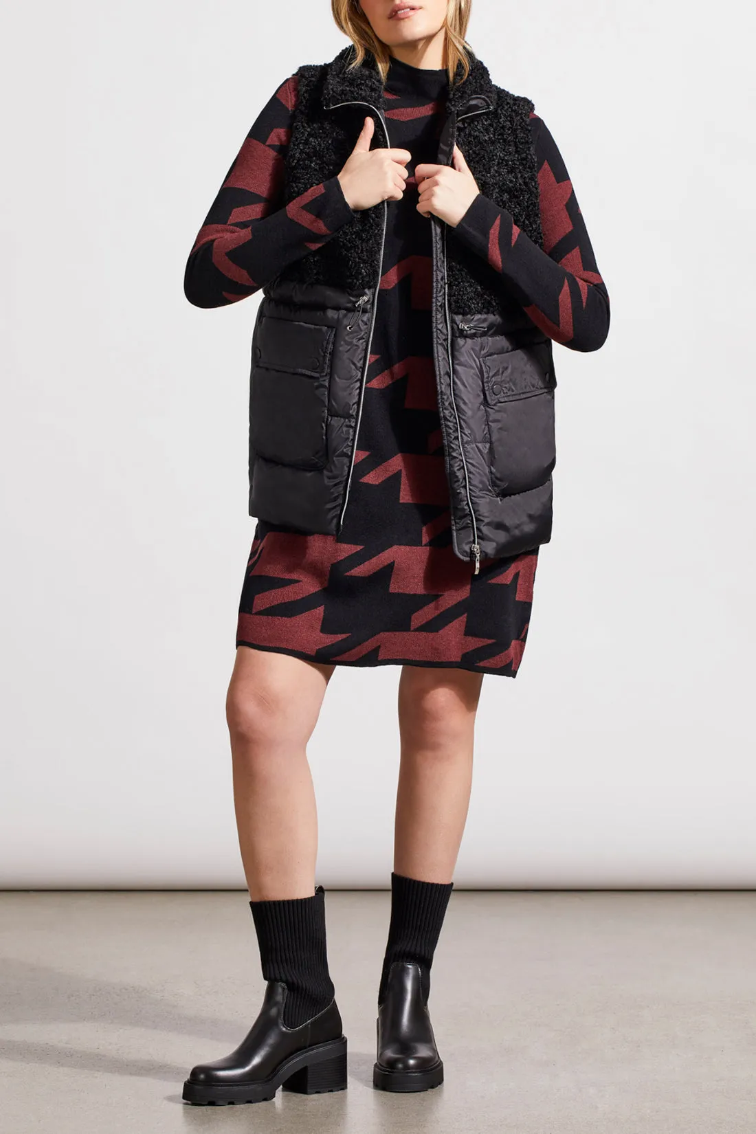 Tribal Melissa Sherpa Vest - Black sold by Boutique with Grace