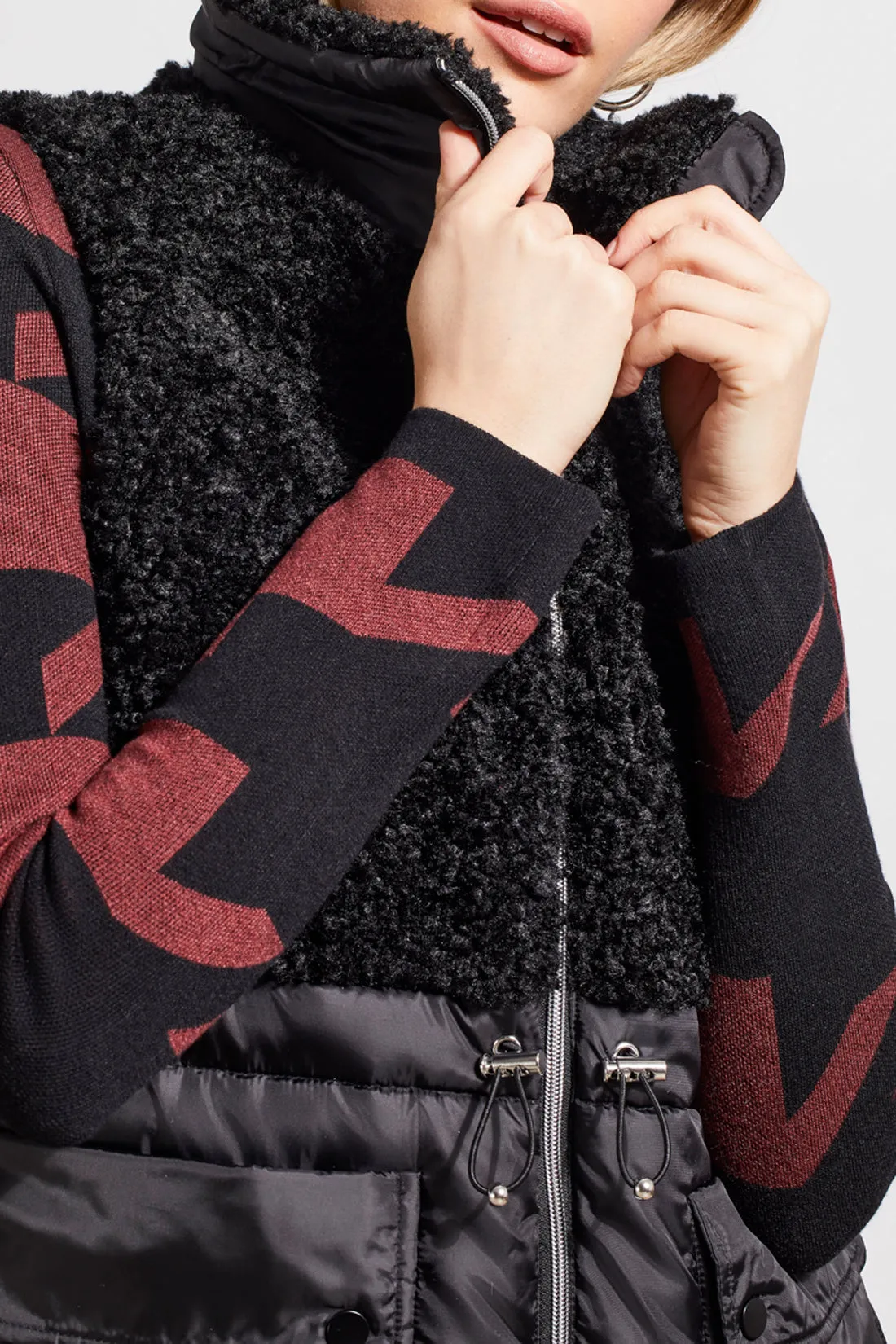 Tribal Melissa Sherpa Vest - Black sold by Boutique with Grace product image thumbnail 2