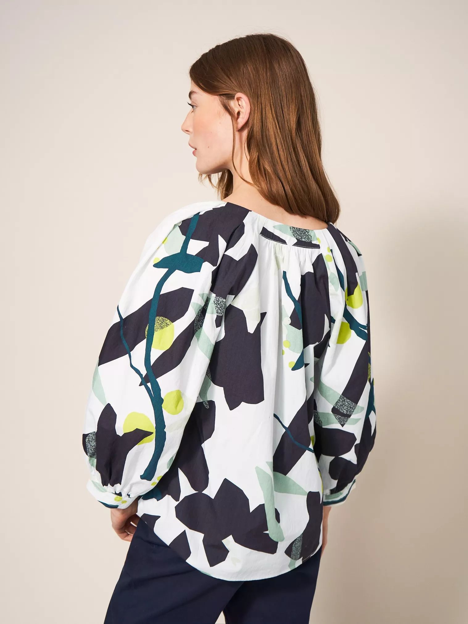 White Stuff Georgie Cotton Top - Nat Multi sold by Boutique with Grace product image thumbnail 4