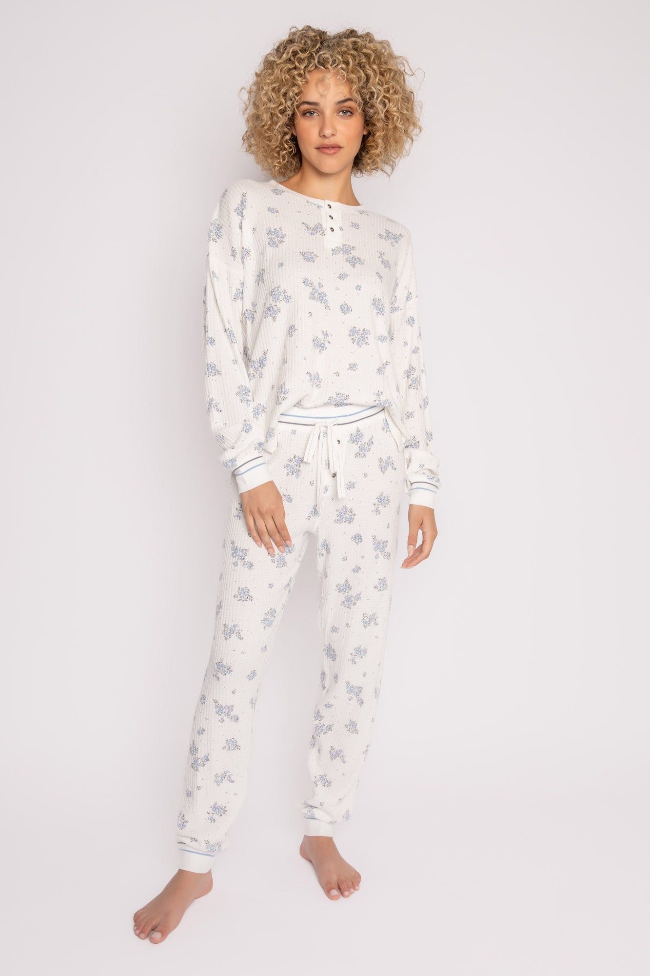 PJ Salvage Ski Jammie Classics - Ivory Floral sold by Boutique with Grace