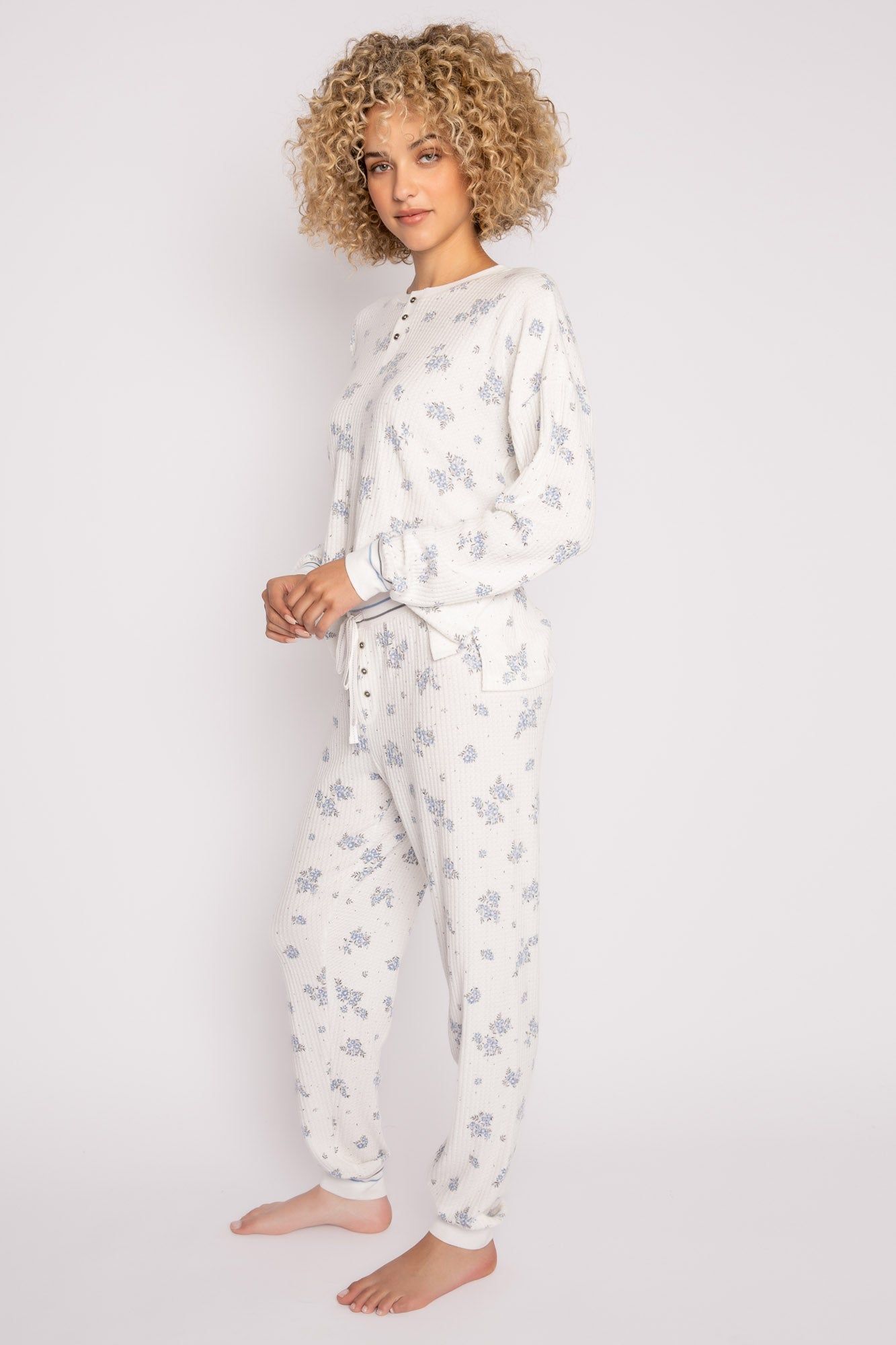 PJ Salvage Ski Jammie Classics - Ivory Floral sold by Boutique with Grace product image thumbnail 4
