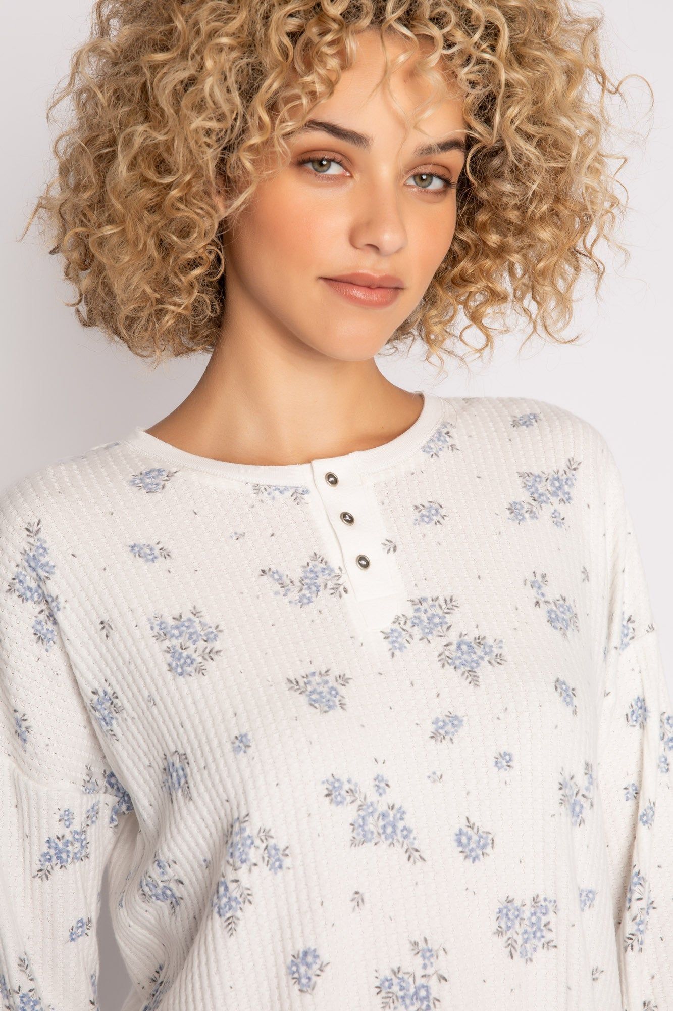 PJ Salvage Ski Jammie Classics - Ivory Floral sold by Boutique with Grace product image thumbnail 3