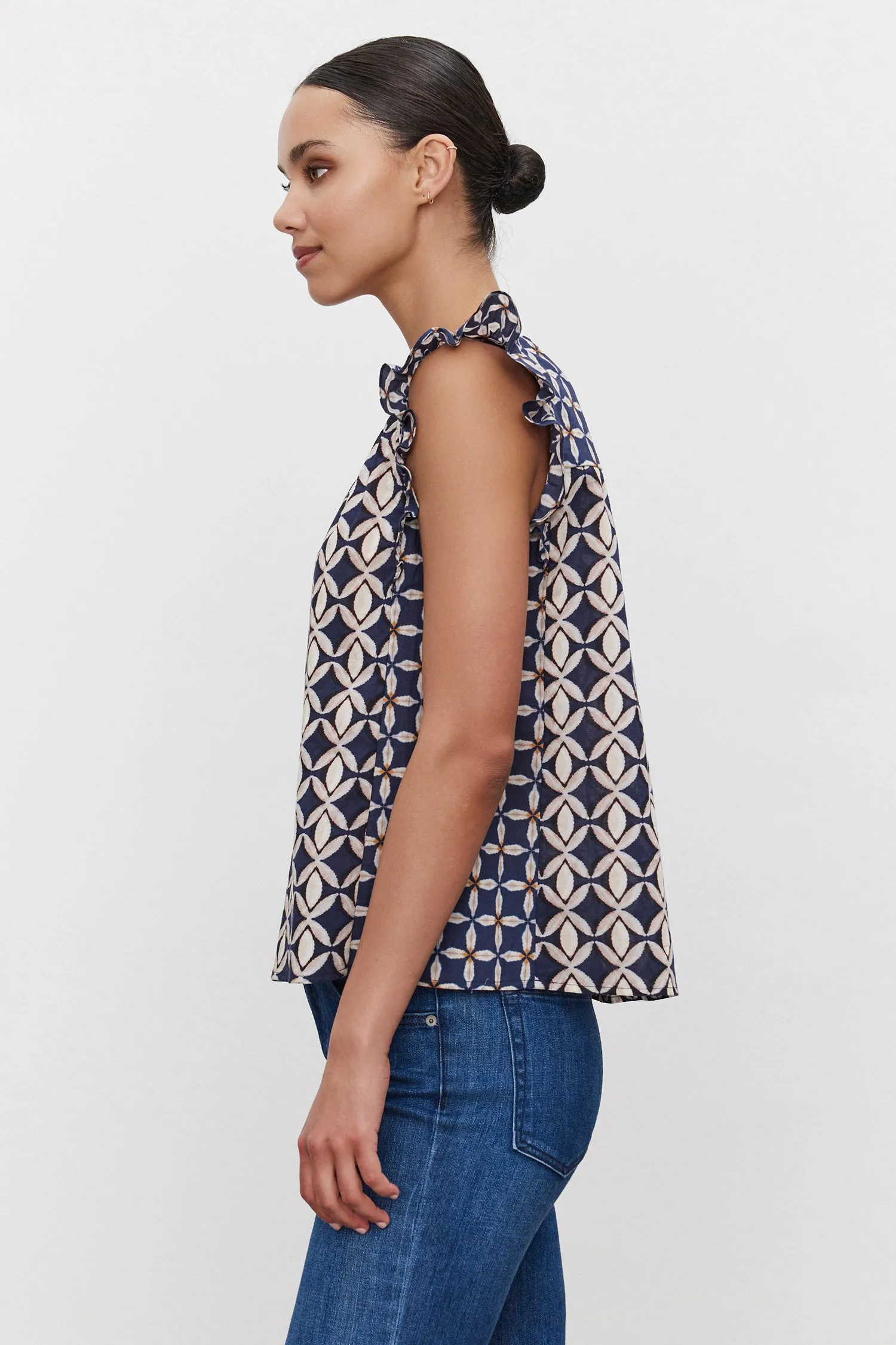 Velvet Kandra Cambric Blouse - Navy sold by Boutique with Grace product image thumbnail 2